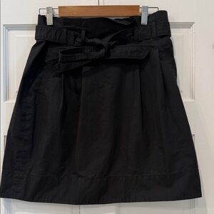 Ann Taylor Black Skirt with Tie Waist-Size 8